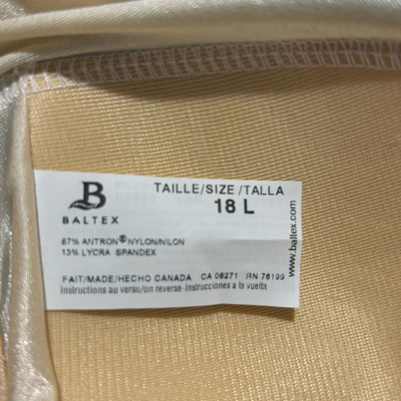 BALTEX Sz 18L One Piece Swimming Suit Bathing Suit Shape Hugging NEW WITH TAG - Picture 9 of 9